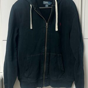 Ralph Lauren Black Zip-Up Hoodie